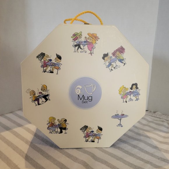 Tabletops Gallery Boxed Coffee Mugs x 6 - Picture 1 of 9